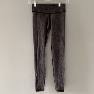 Ivivva girls rhythmic tights herringbone pattern